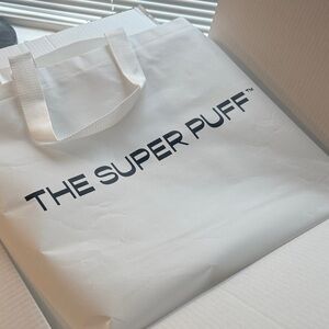 Aritzia Super Puff White Tote Garment Bag